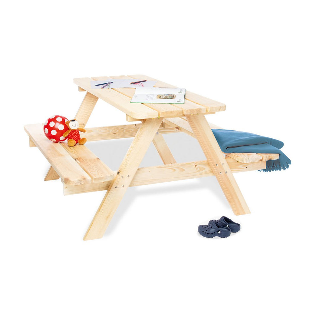 Kinderpicknickbank “Nicki Maxi voor 6”, naturel
