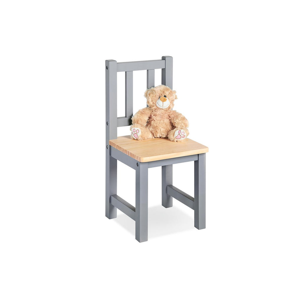 Children’s Chair "Fenna", grijs/natuurlijk