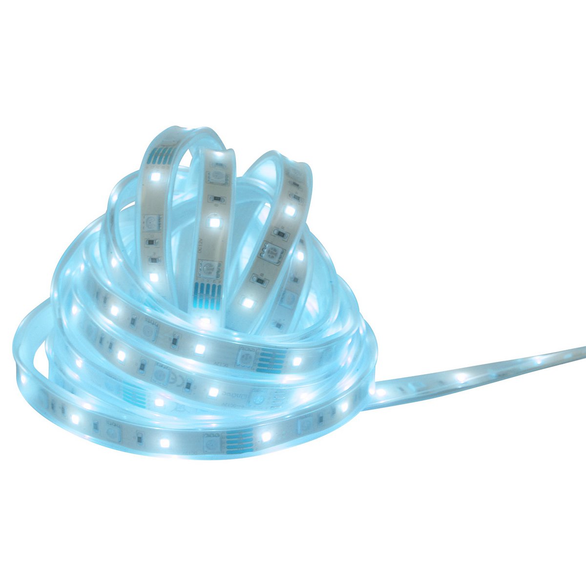 De LED "Stripe" buiten 1000 cm, 36 watt, warm wit, met kleurwisselaar, dimbaar, inclusief afstandsbediening en accessoires