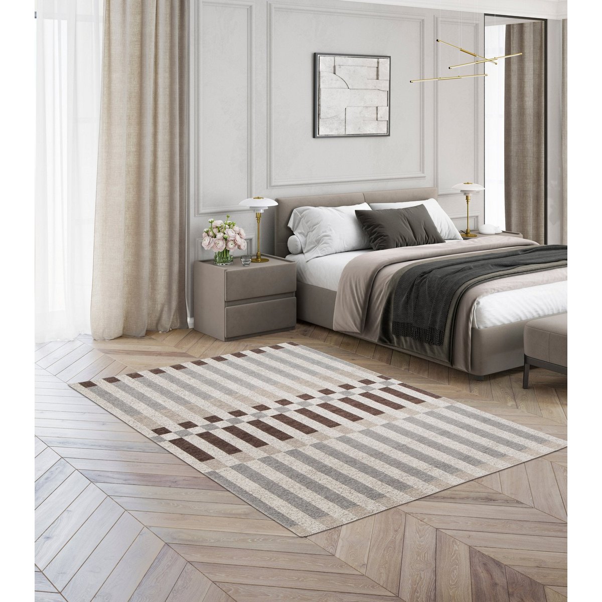 Buiten binnen tapijt in gerecyclede vezels Atacama