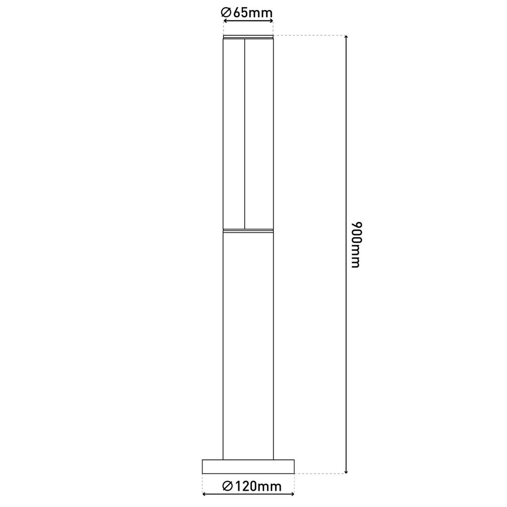LED buitenlampen "flair" gemaakt van metaal en plastic in antraciet, met geïntegreerde LED