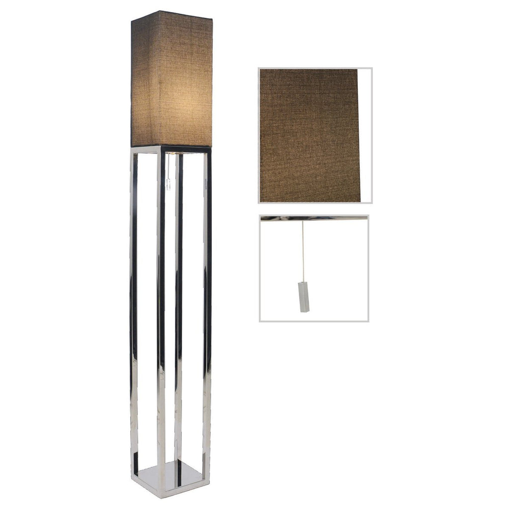 Liv · Vloerlamp — chroom