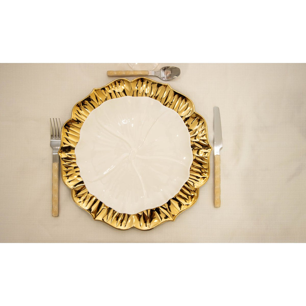 Dored Petal Round Puttine 33x33x2cm