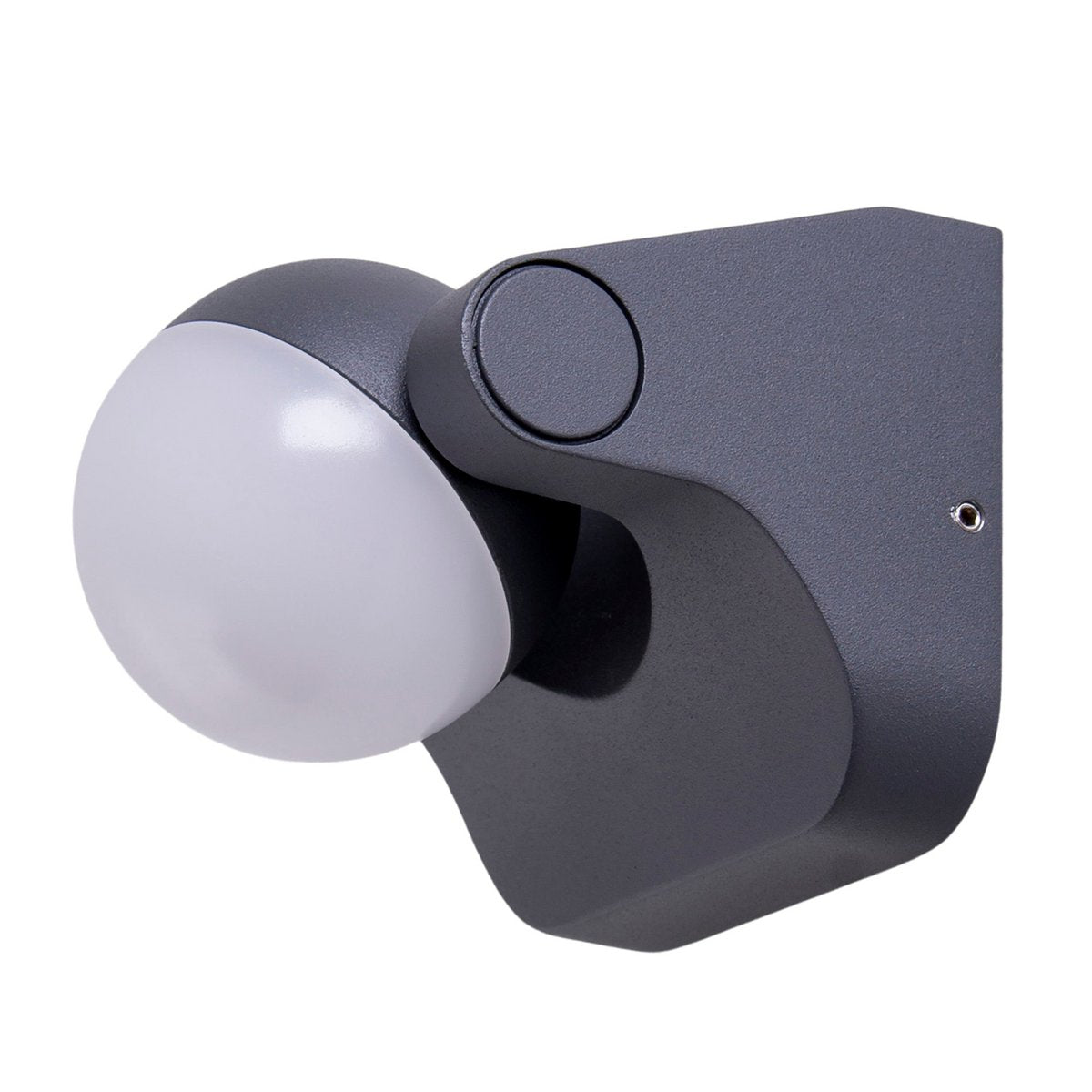 LED -wandlamp "Pallas", gemaakt van metaal en plastic in antraciet, met geïntegreerde LED