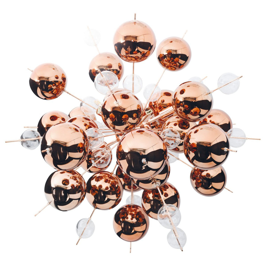 Hanger lamp "explosie" van metaal en glas, G9 -versies, hangende lamp voor eetkamer, woonkamer, gang of kantoor, Øca. 65 cm