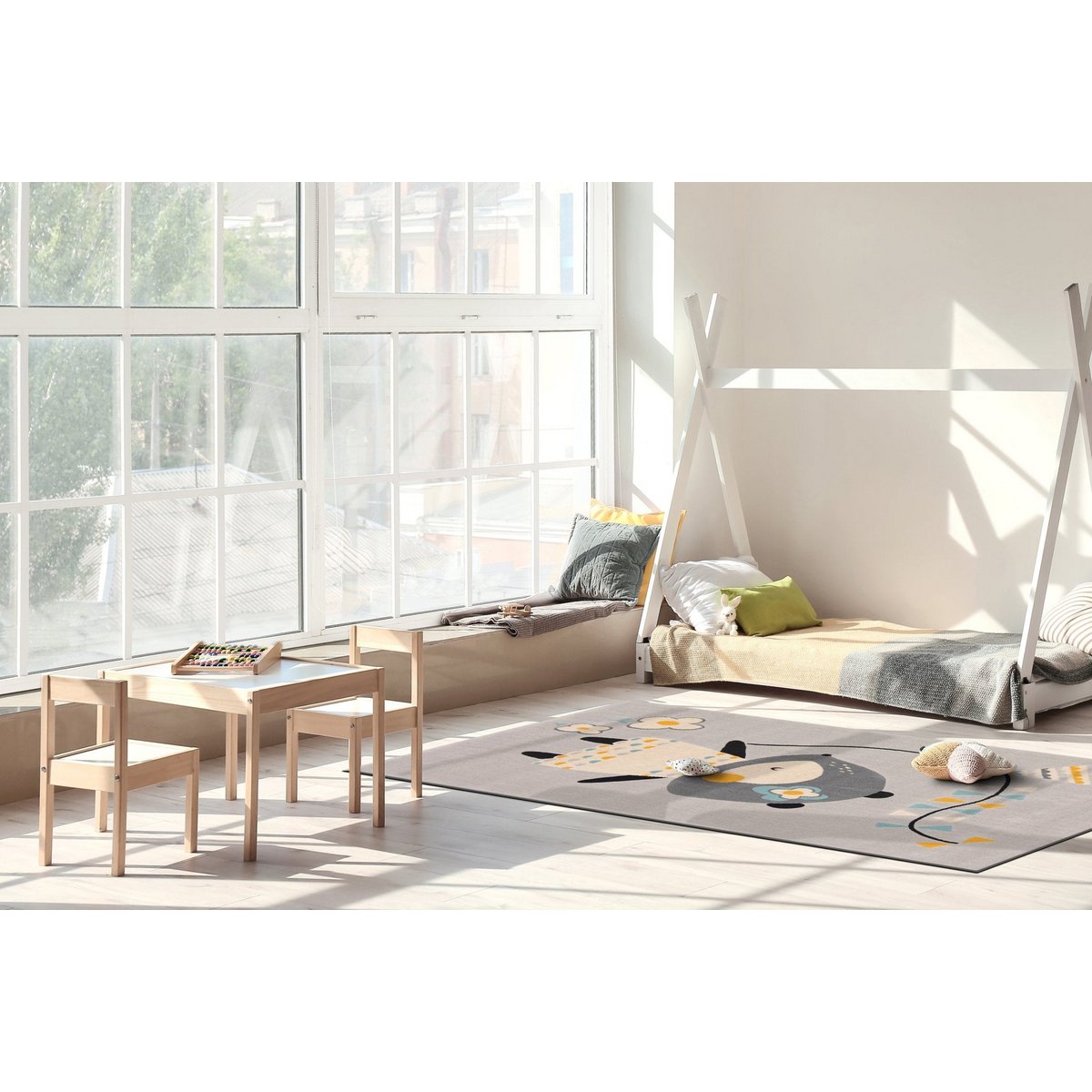 Zachte en antistatische tapijt voor kinderen