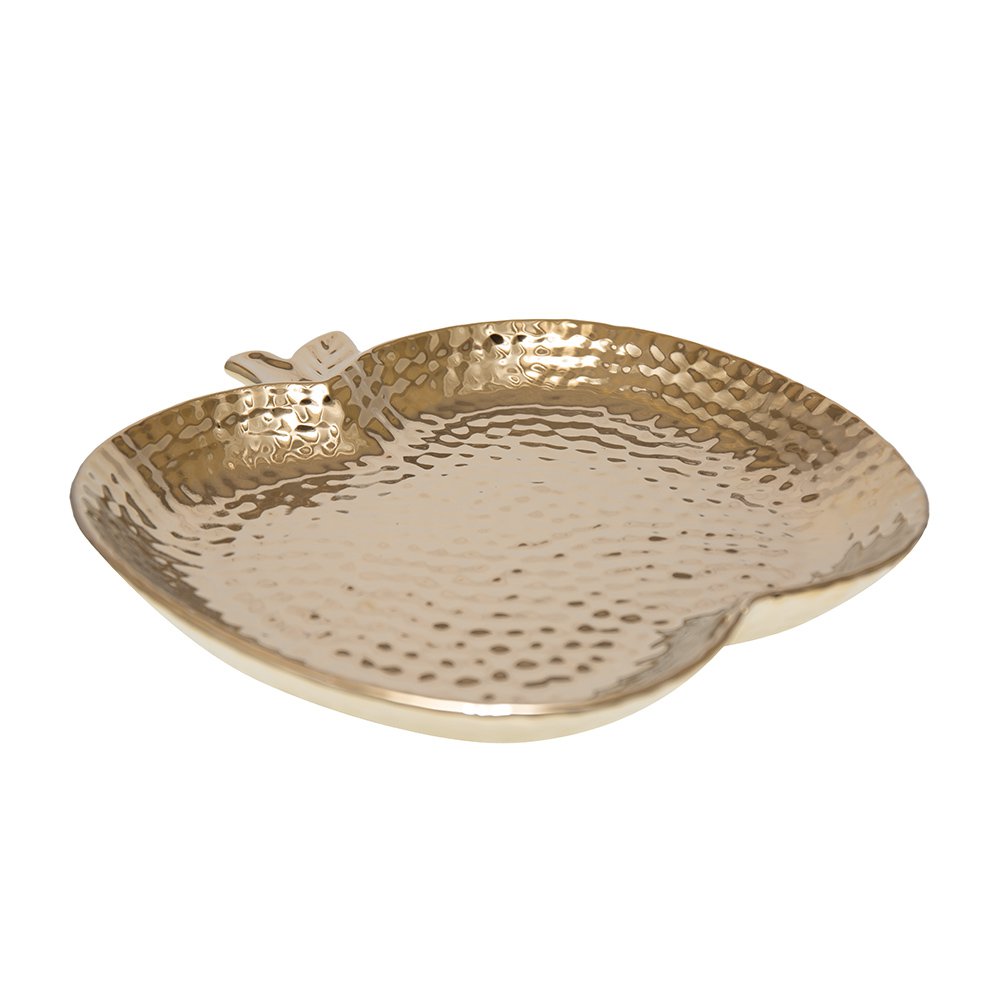 Gouden keramische appelbeker 29.5x28,5x4cm