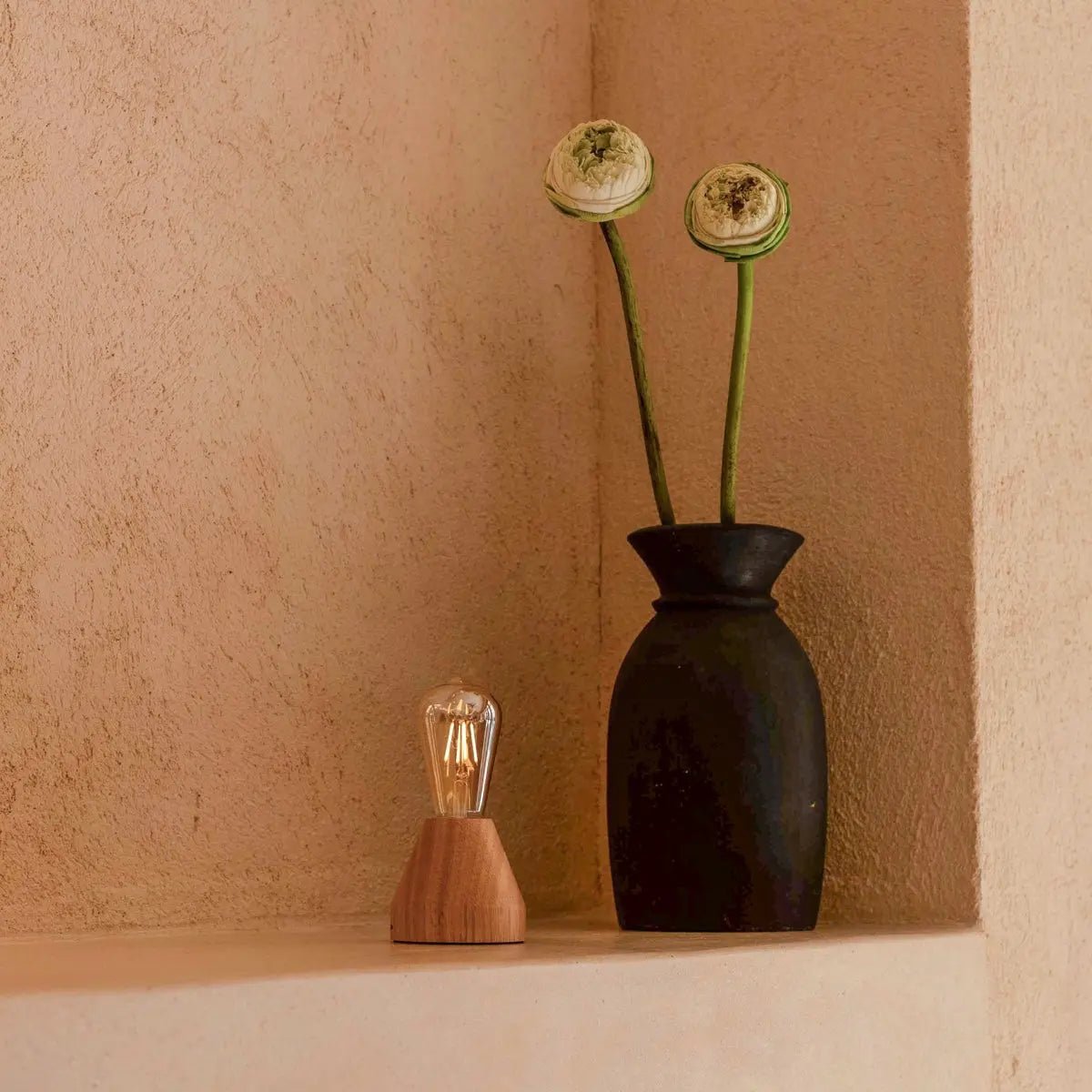 Zavi lichtbruine oplaadbare LED-tafellamp – draadloos, dimbaar, batterij met een gebruiksduur van 80 uur