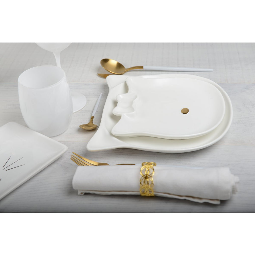 Gouden neuskat dessertplaat