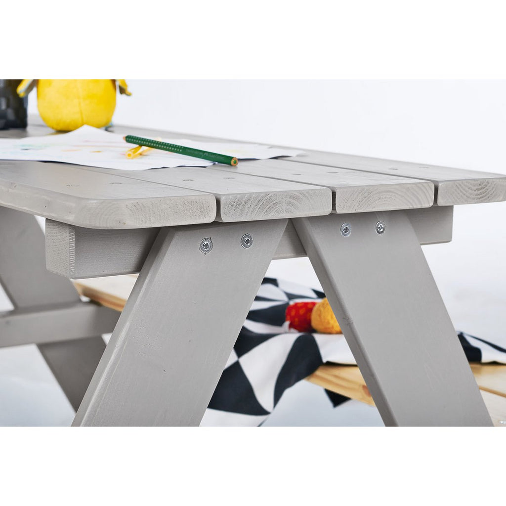 Picknickbank voor kinderen "Nicki For 4", grijs