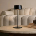 Hugo Midnight Black oplaadbare tafellamp - dimbaar, stijlvol en draadloos