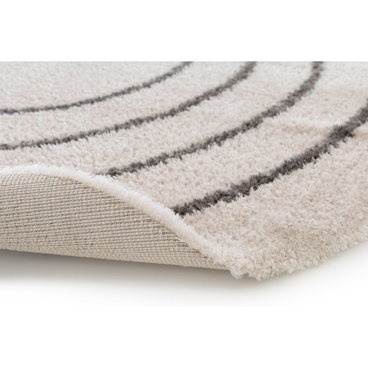 Gerecycled polyester ovaal tapijt calypso