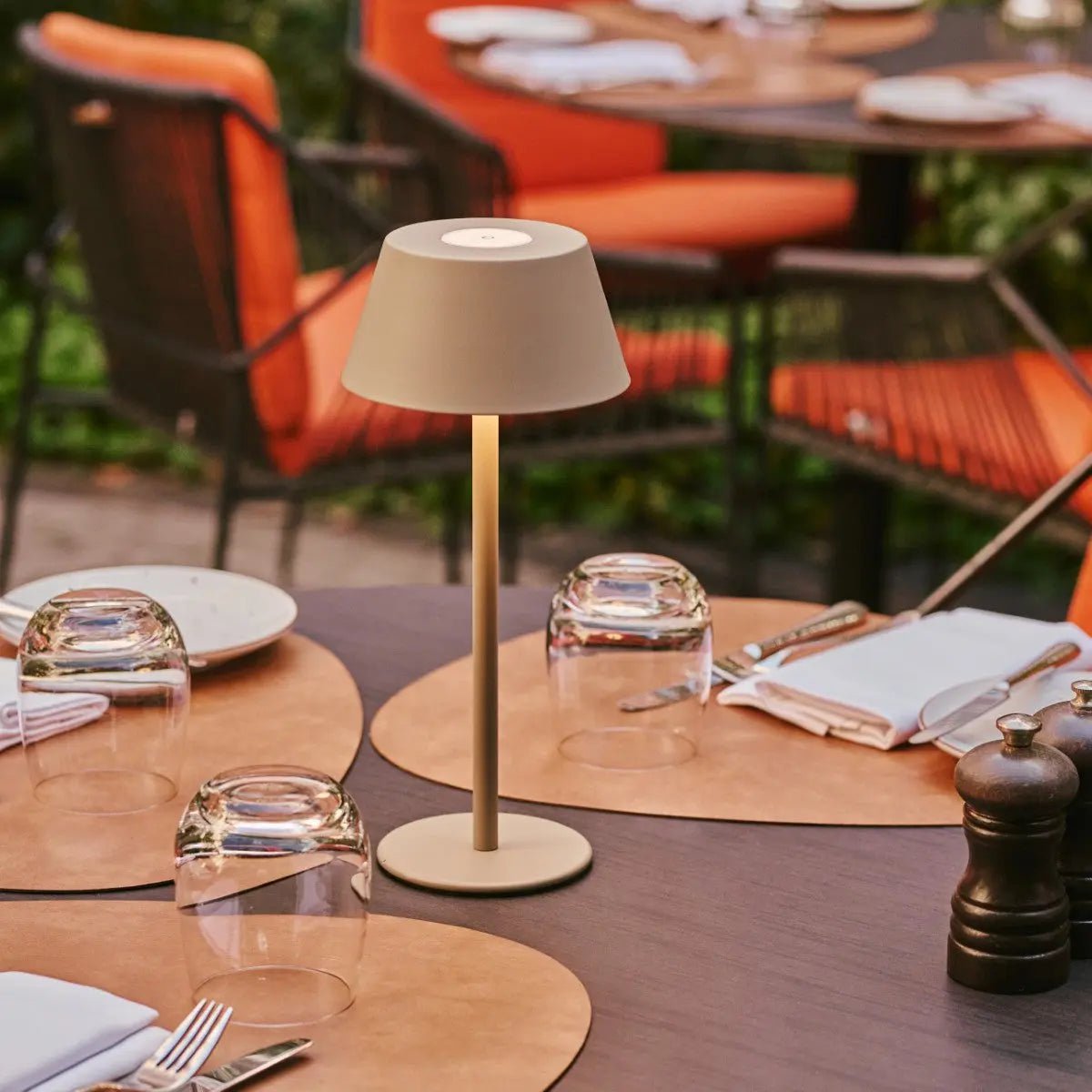 Milou Koala Brown - tafellamp zonder kabel L Modern, Design & 3 Light Modi