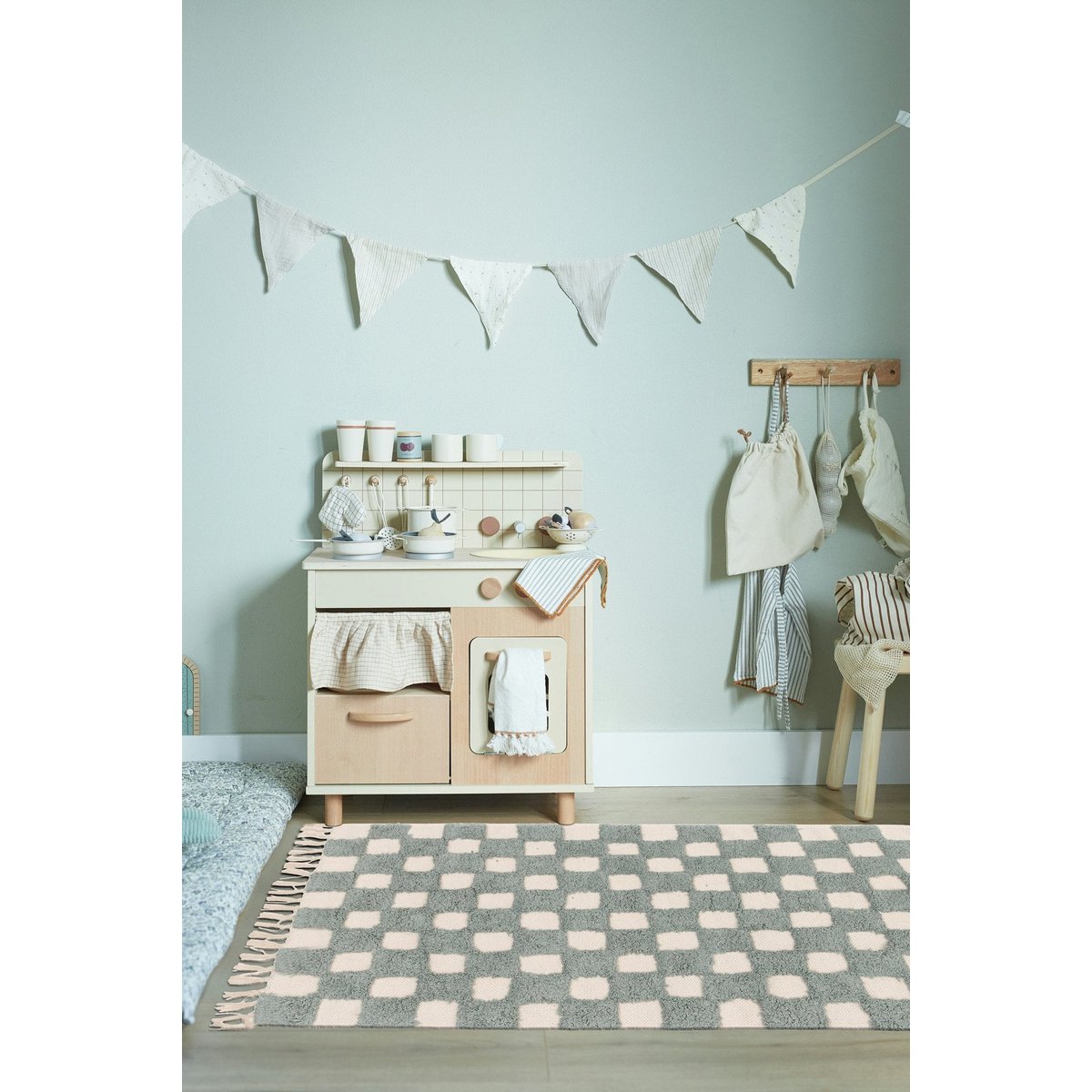 100% katoenen mael katoenen kind tapijt