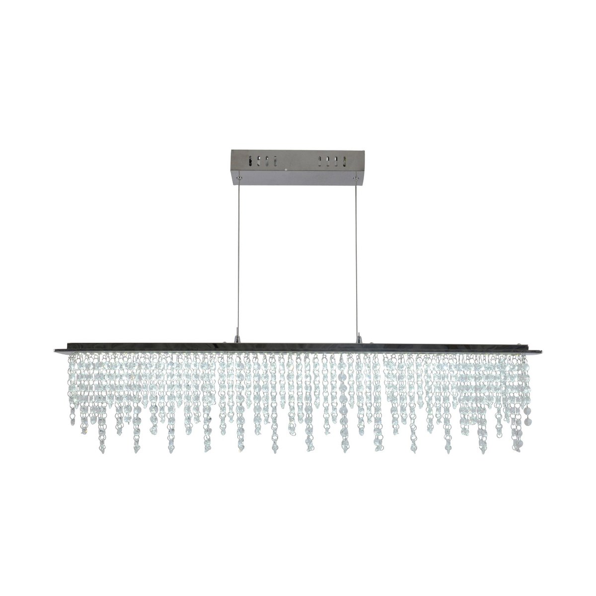 Liv · Houten hanglamp — chroom