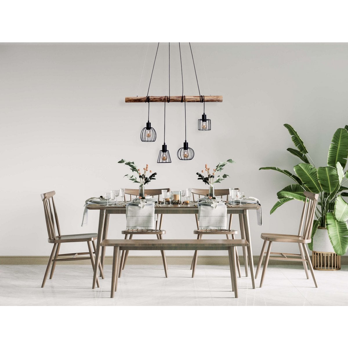 Liv · Messing hanglamp — zwart