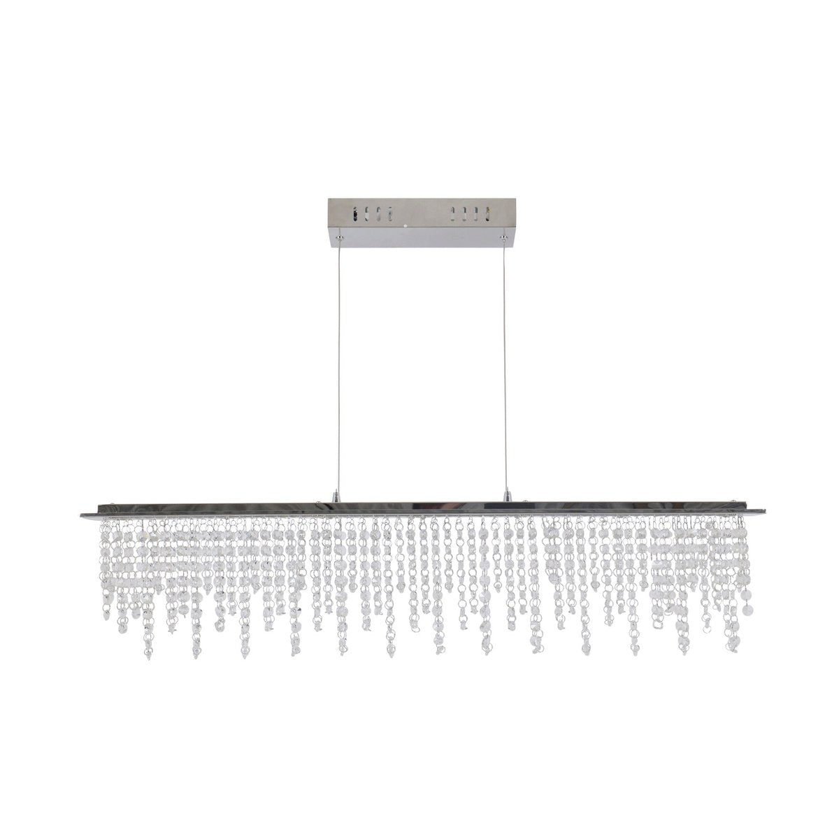 Liv · Houten hanglamp — chroom