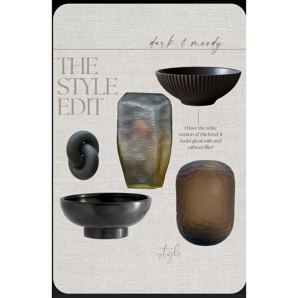 Bruine glazen vaas (v14686-380chocolade)