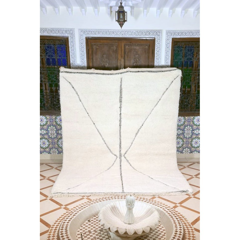 Authentiek Berber tapijt in Beni Mellal wol 227 x 300 cm
