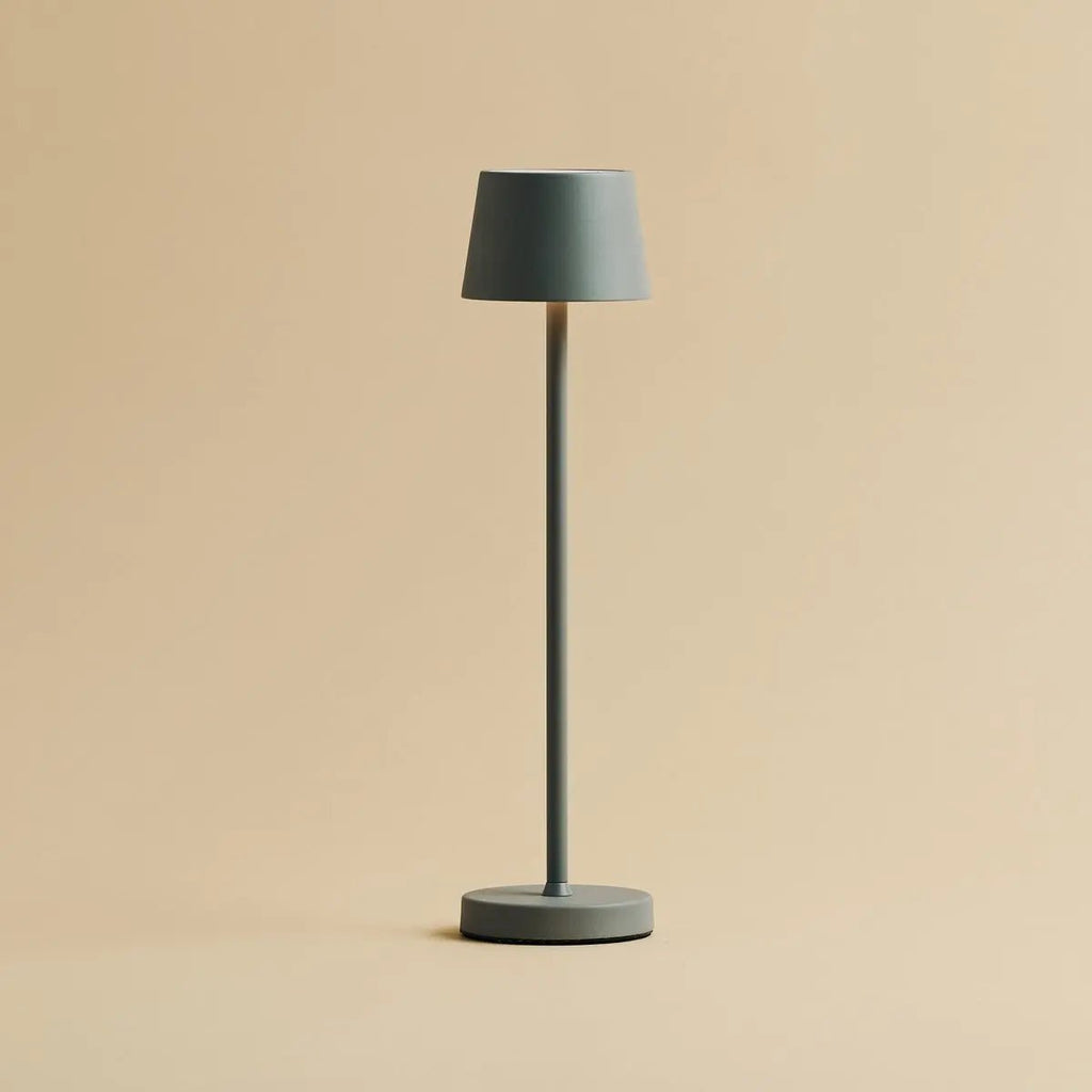 Vondel Mini Mouse Grijs Oplaadbare en draadloze lamp Perfect voor de horeca -industrie - draadloos oplaadbaar via laadstation