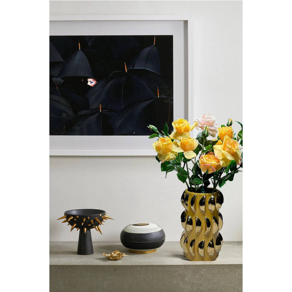 Tafelblad gele vaas(cv11654-10geel)