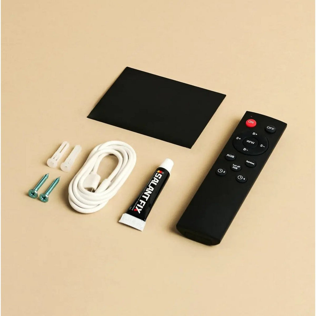 Tessa gouden draadloze wandlamp inclusief afstandsbediening, 20 lichtmodi, dimable, magnetisch suspensiesysteem en met bewegingssensor