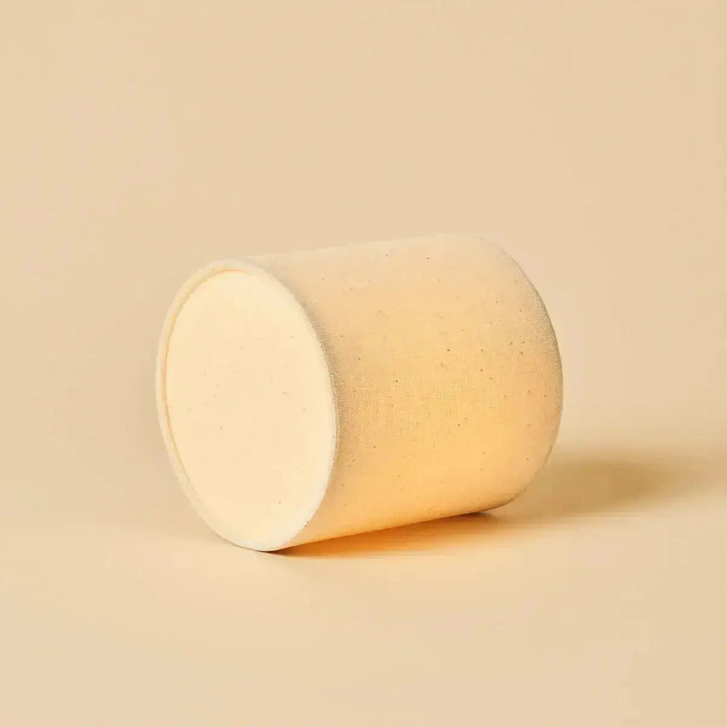 Mauve Cream & Brown / Emperador Dark - Marmeren oplaadbare tafellamp - 3 lichte modi, draadloos & & met linnen verwisselbare lampenkap