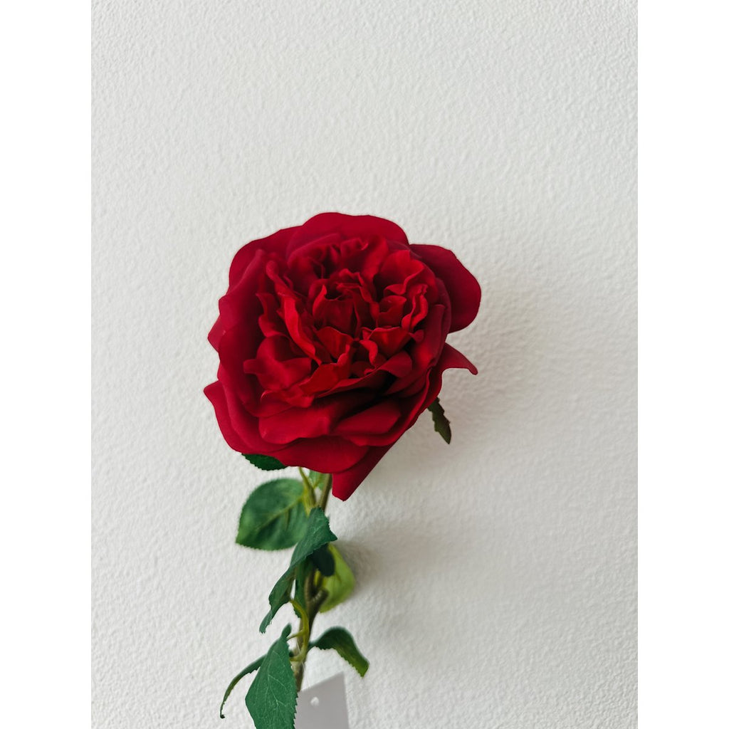 QMF Hand Touch Rose 65cm 1PCS rood