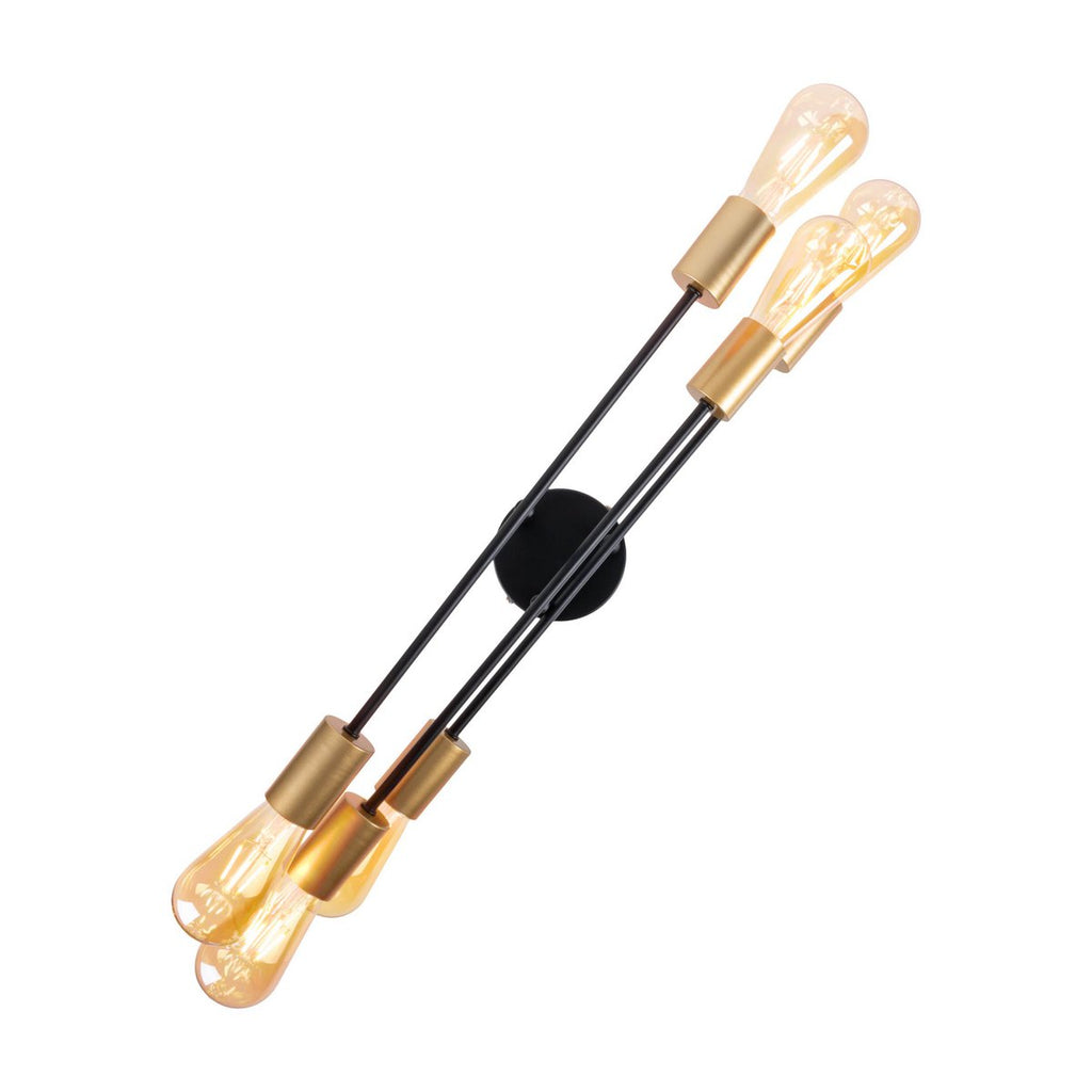 Liv · Houten plafondlamp — zwart