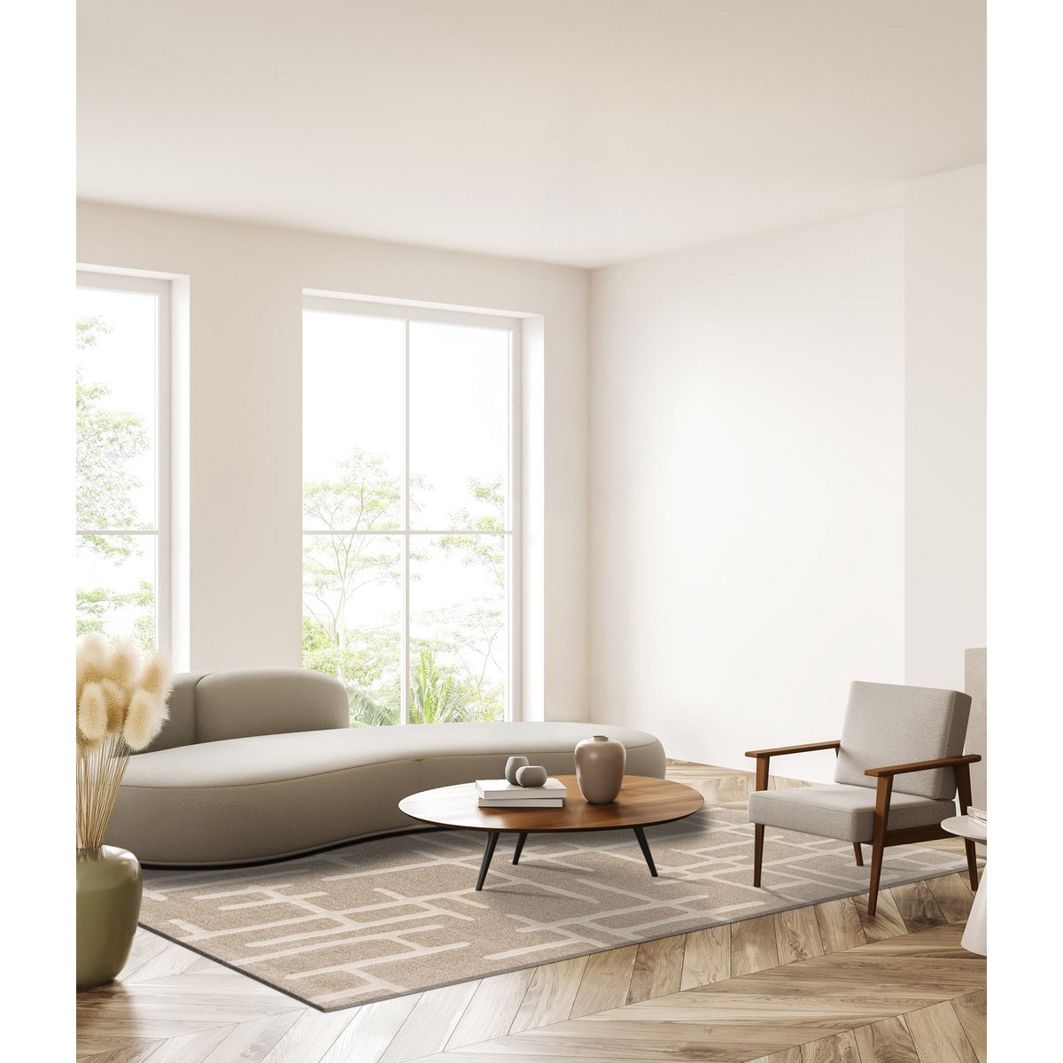 Getufte getrokken tapijttoon op je esquiz