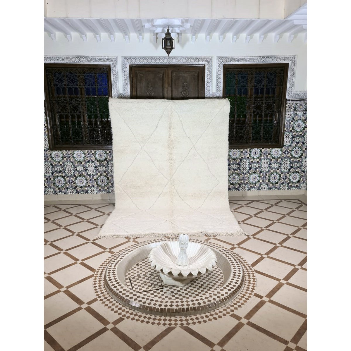 Berber vloerkleed Beni Ouarain zuivere wol 200 x 300 cm