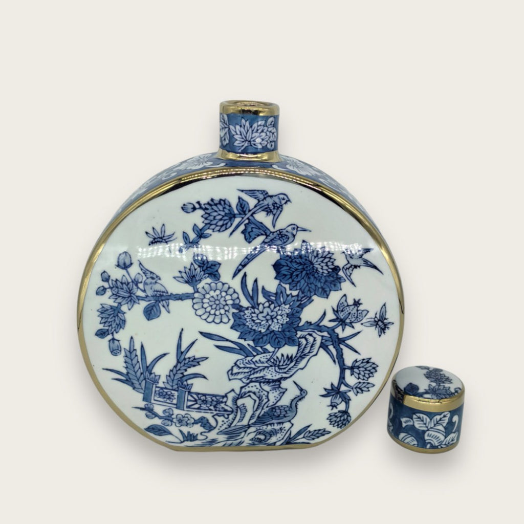 Nieuwe Chinese stijl, oosterse Parijse Delfts blauwe porselein vazen/lage stijl