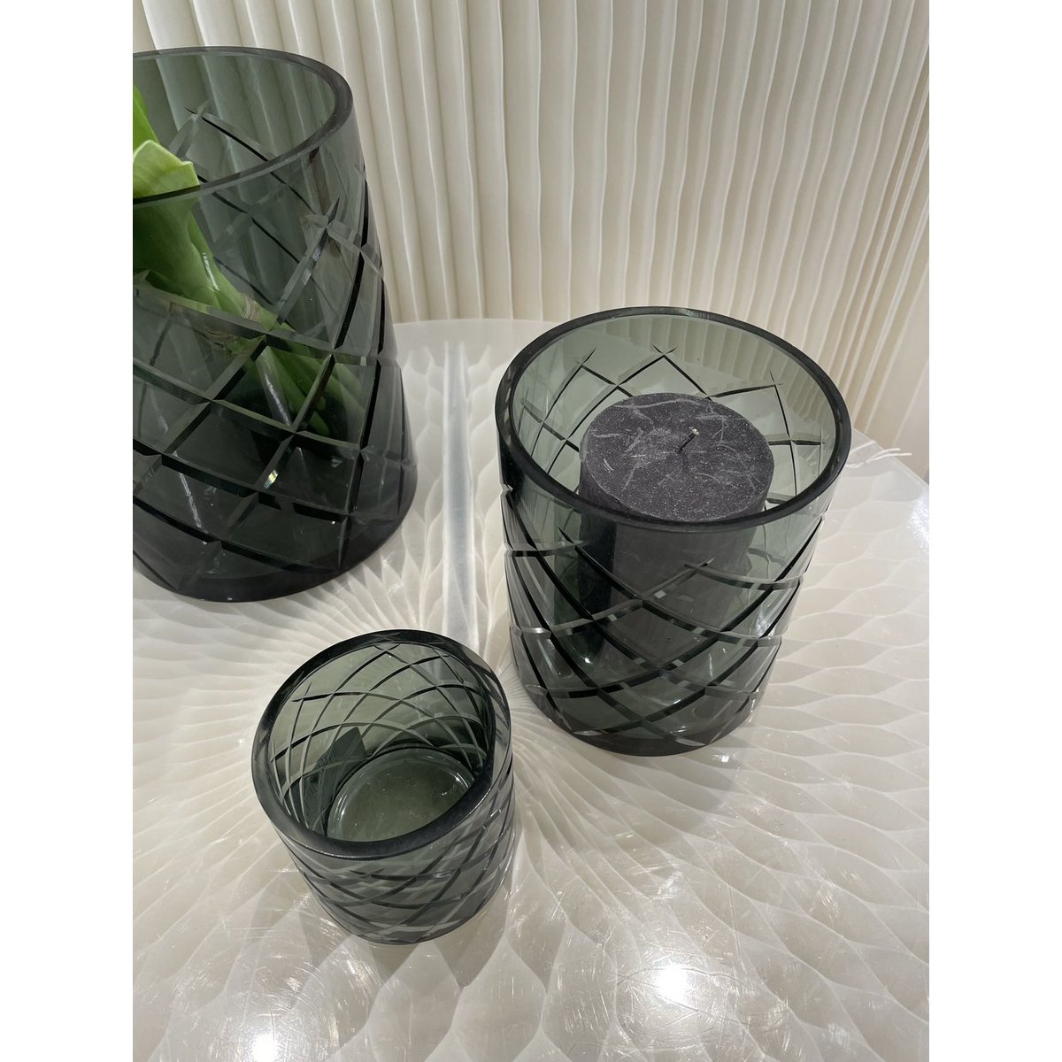 Hurricane Kristallen Lamp Wind Licht Klein Blauw(cc2101-80crystal-small)