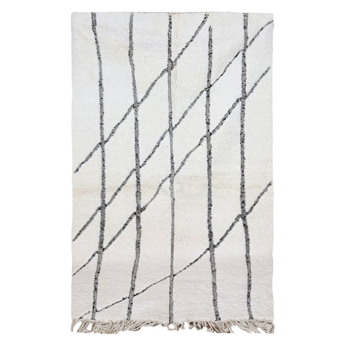 Berber vloerkleed Beni Ouarain zuivere wol 160 x 255 cm