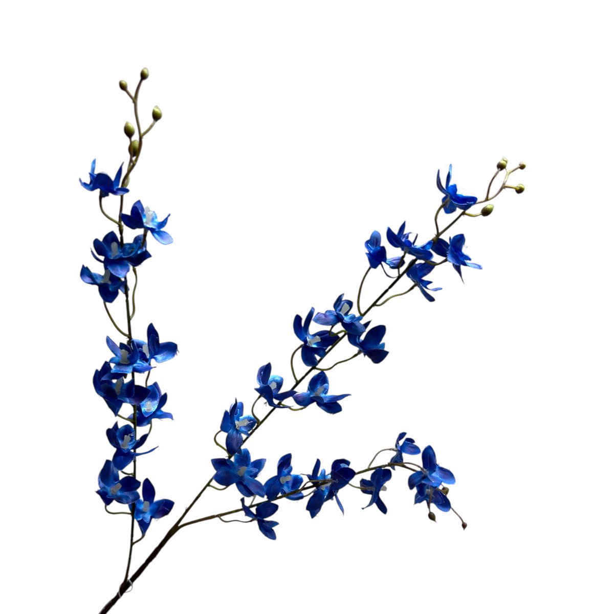 Artificial flowers Blue Phalaenopsis | Zijden kunstbloem | Lengte 90  1pcs