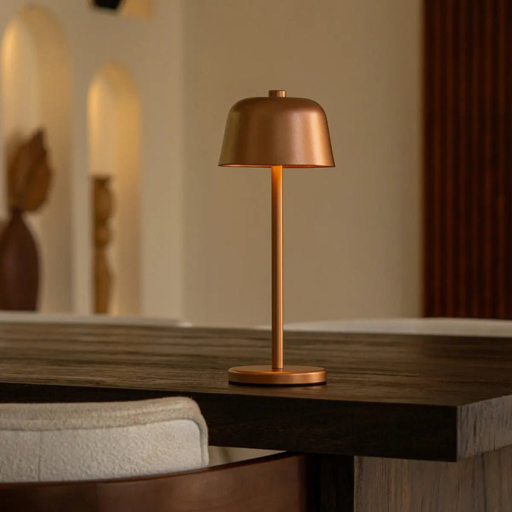 Anton Koperen Oplaadbare Tafellamp | Stijlvolle en draadloze verlichting