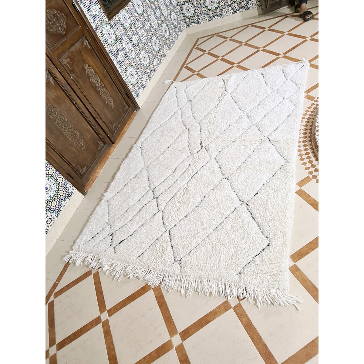 Authentiek Berber tapijt 163 x 244