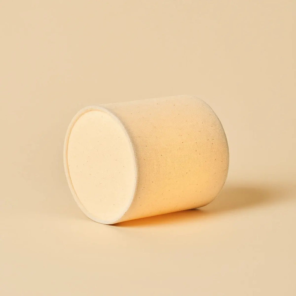 Dou Brown / Emperador Donker - Marble oplaadbare tafellamp - Draadloos, 3 lichte modi en met linnen verwisselbare lampenkap