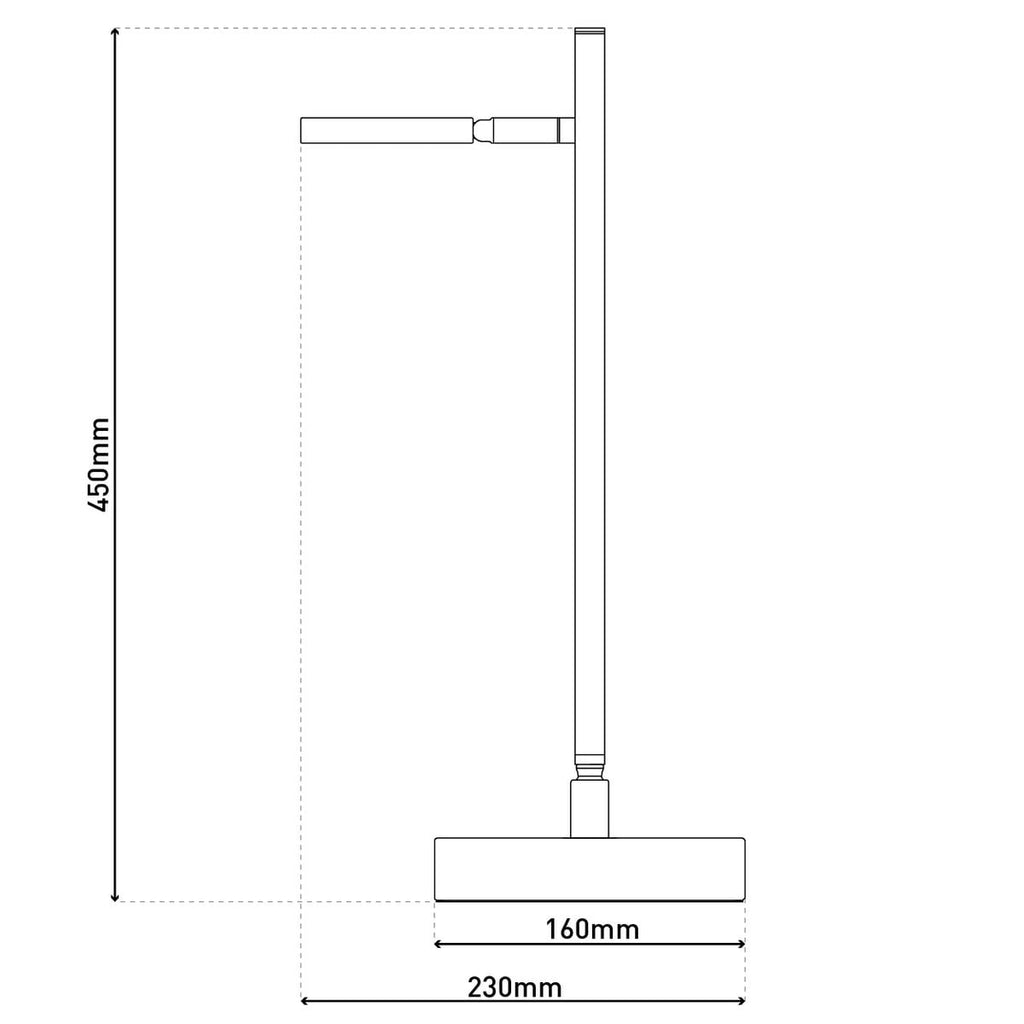 Liv · Oplaadbare metalen tafellamp
