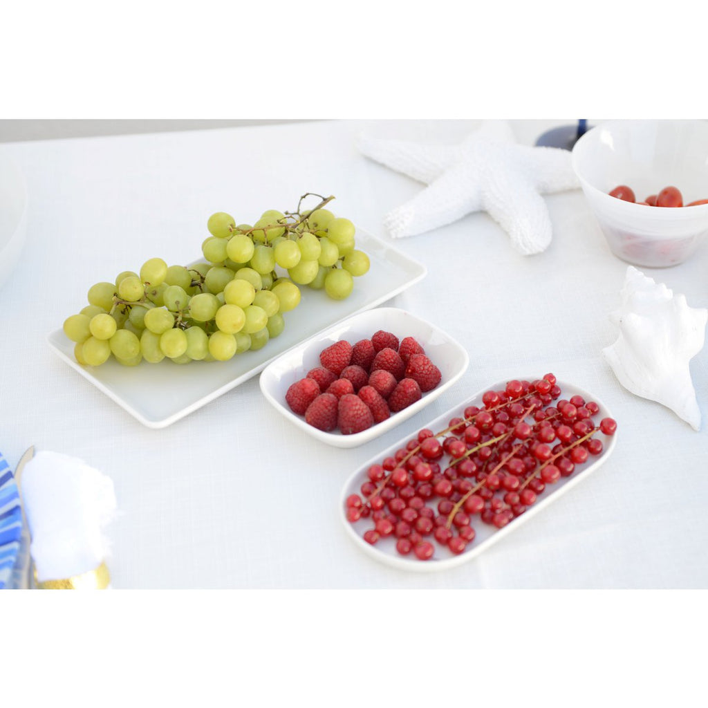 27 cm wit rechthoekig gerecht