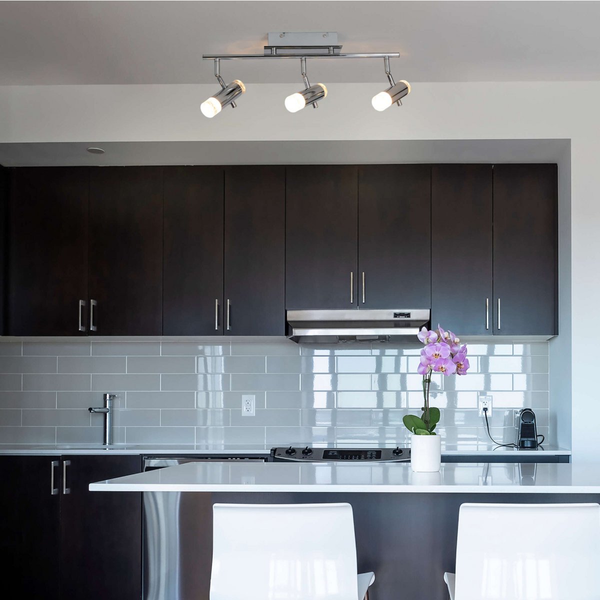 Liv · Plafondlamp — chroom