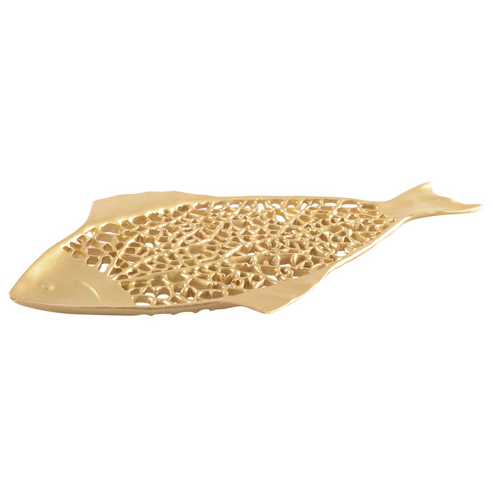 Decoratieve beker gouden vis 38x18,5x1,5 cm