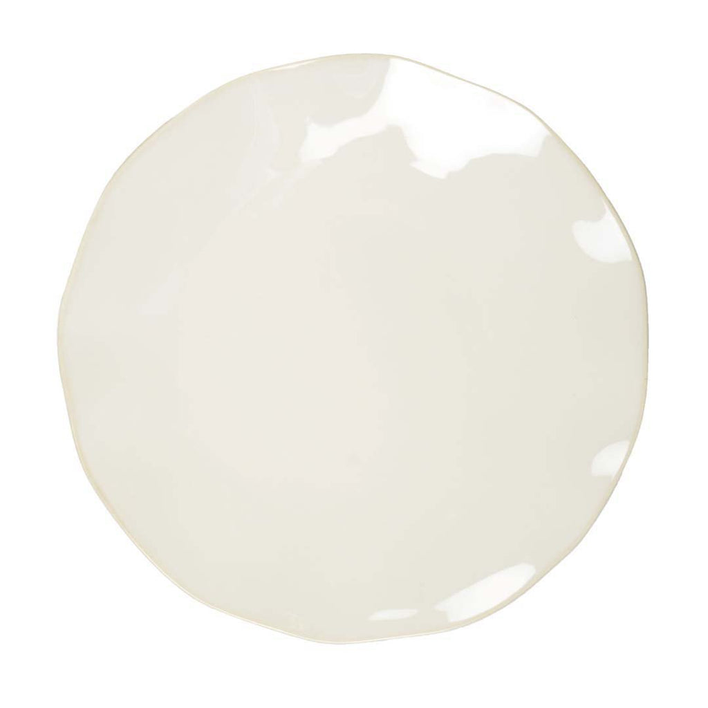 Rosa witte platte plaat 27x27x2.8cm