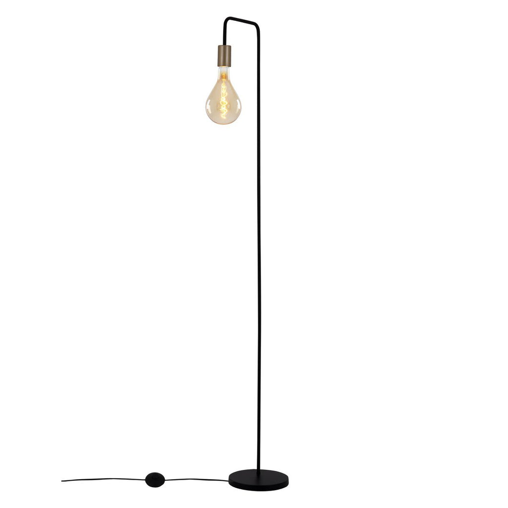 Liv · Houten vloerlamp — zwart