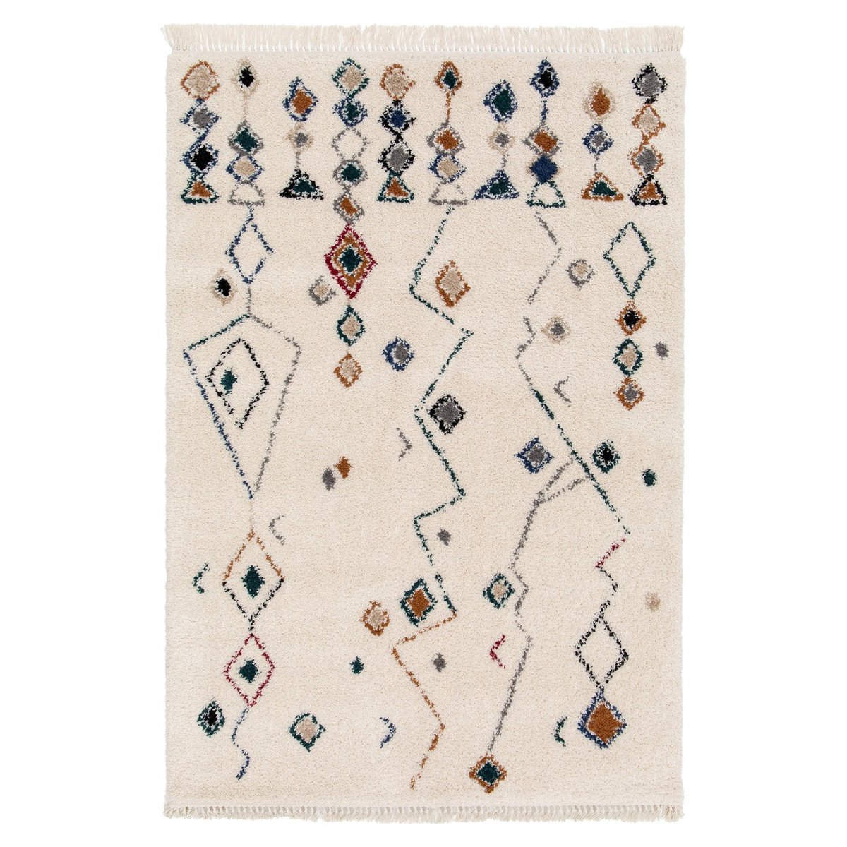 Etnisch tapijt met franjes Inspiratie Bedouine Mogador