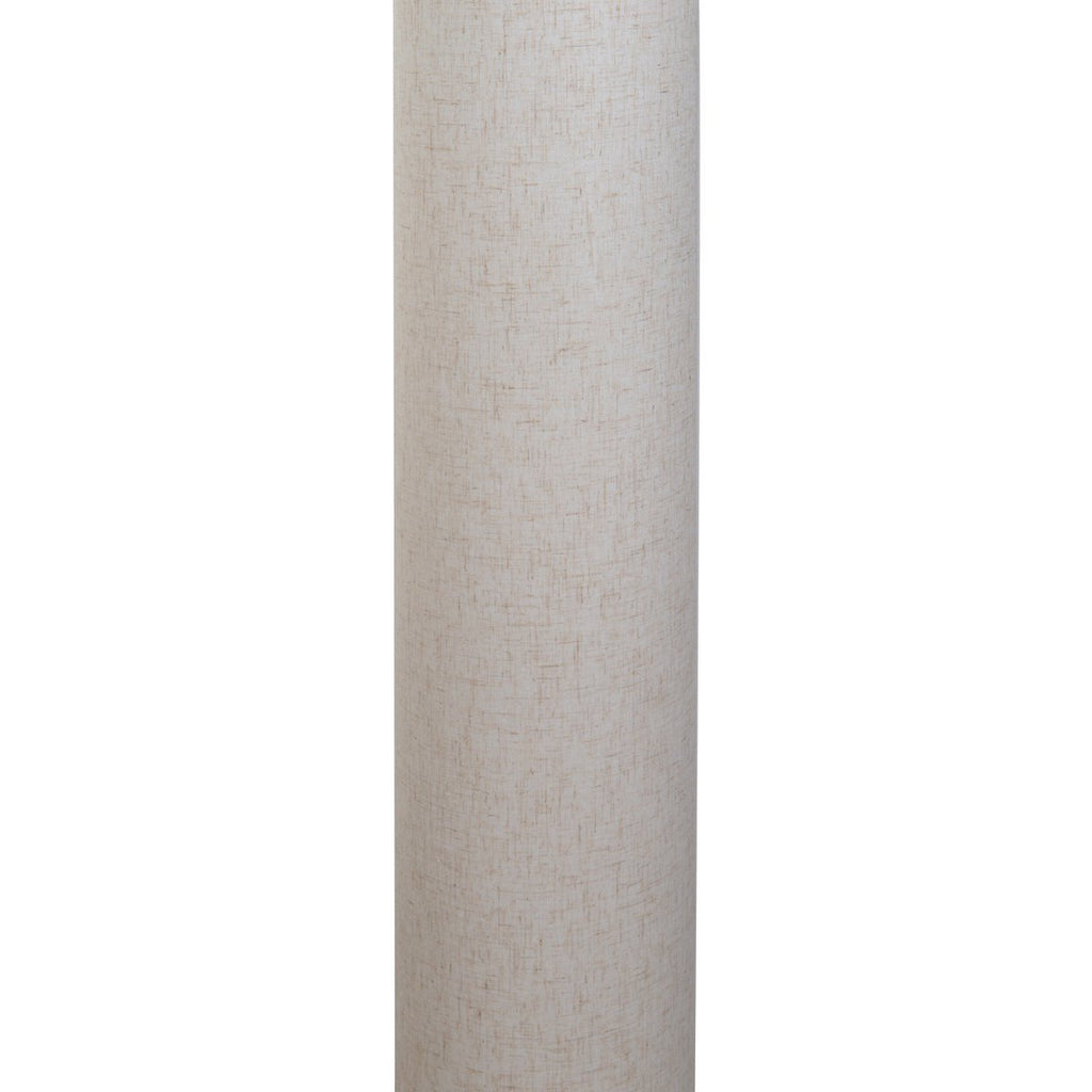 Staande lamp "Beate" Natuur van metaal en een tekstblazer in de natuur, E27 -aansluiting, vloerlamp voor eetkamer, woonkamer, gang of kantoor, ca. 110 cm hoog