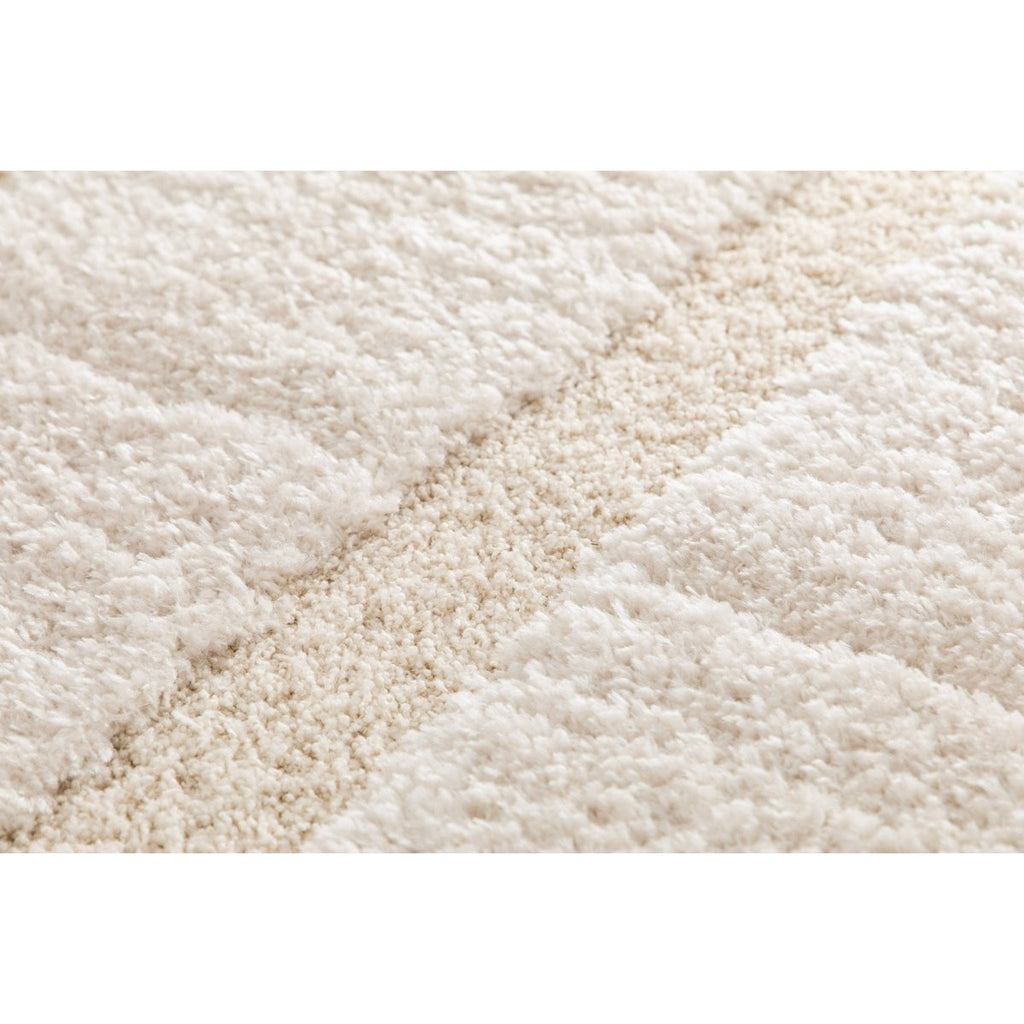 Dikke ruige tapijt in gerecycled polyester met arcadia -reliëf