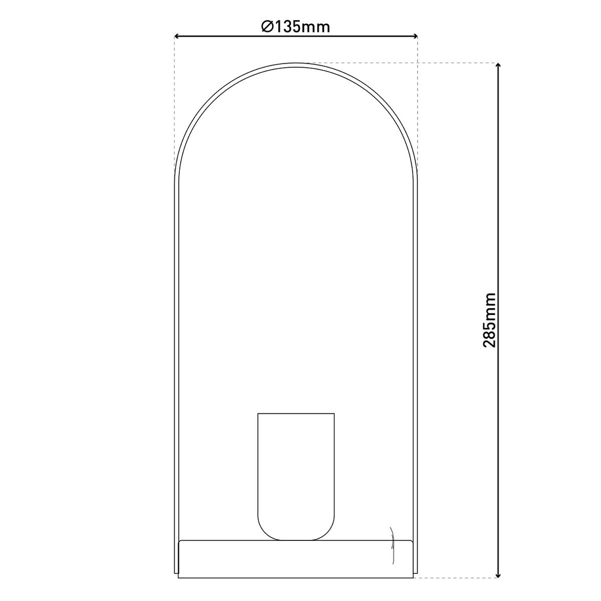 Liv · Metalen tafellamp — zwart