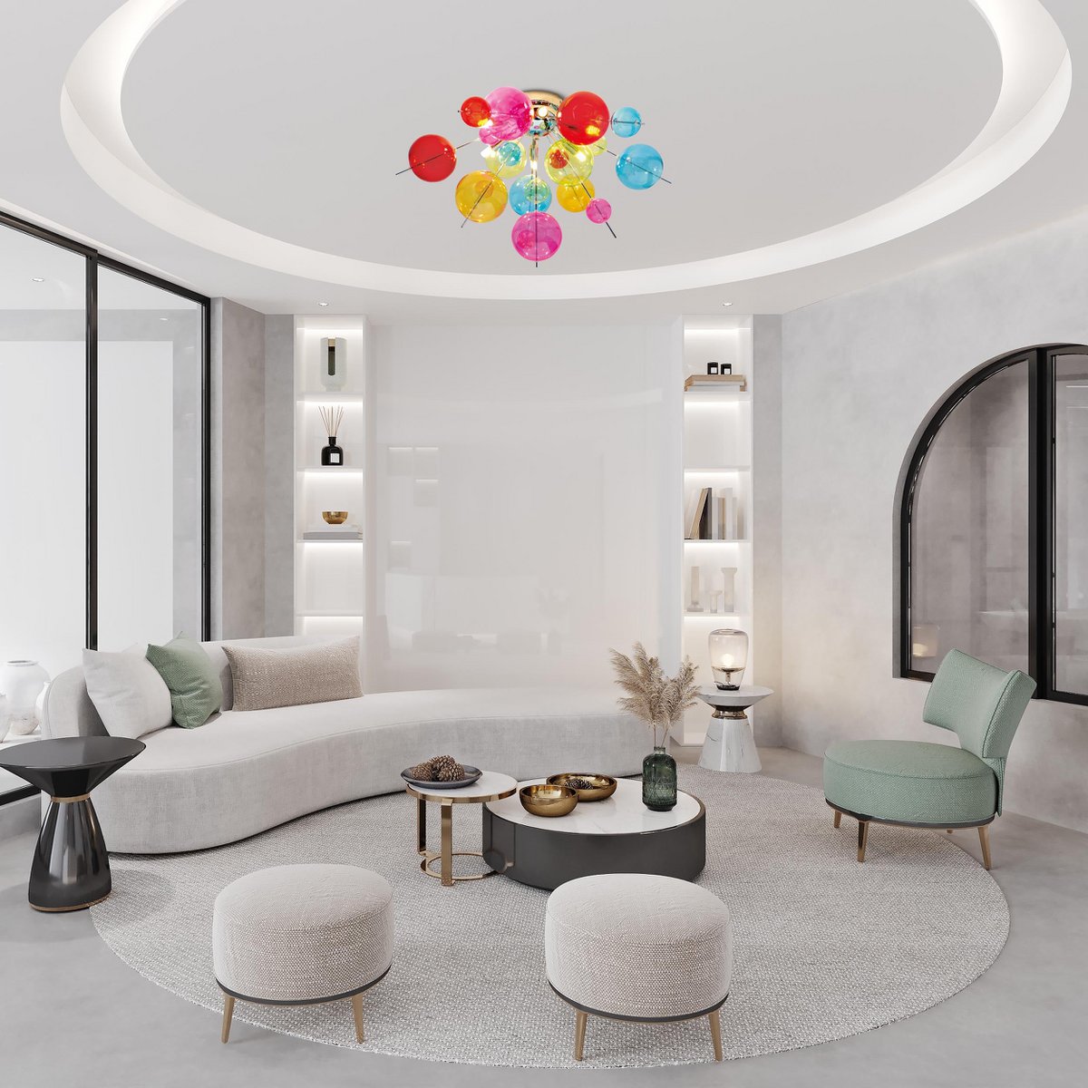 Liv · Messing plafondlamp