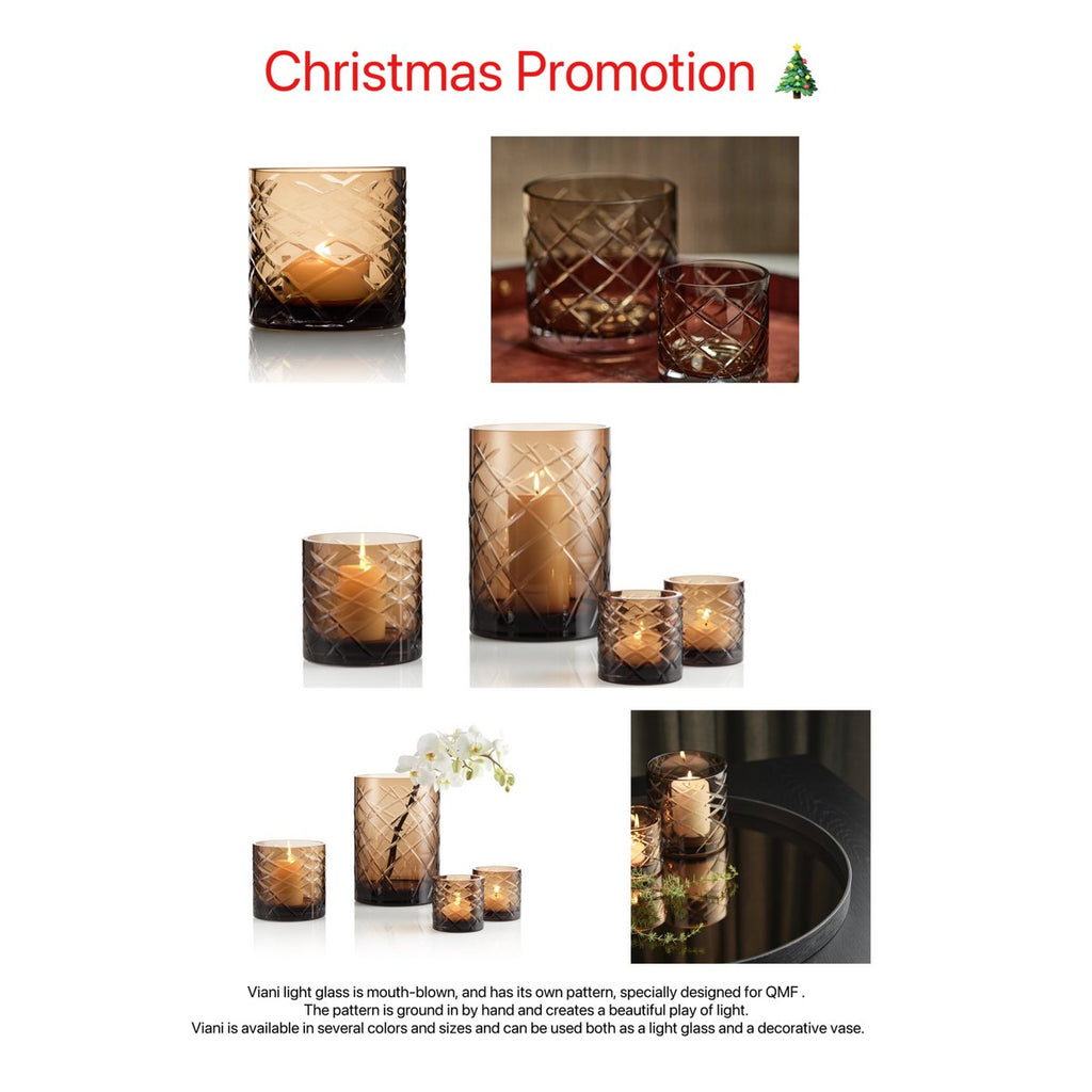 Hurricane Kristallen Lamp Windlicht Klein Bruin(cc2101-80crystal-choc-small)